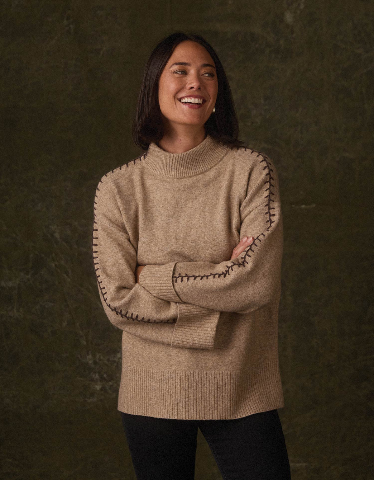 Craft Stitch Sweater in Teak